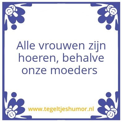 Tegeltje: Hoeren