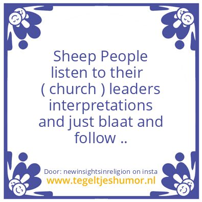 Tegeltje: Sheep People