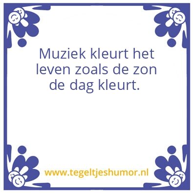 Tegeltje: Muziek