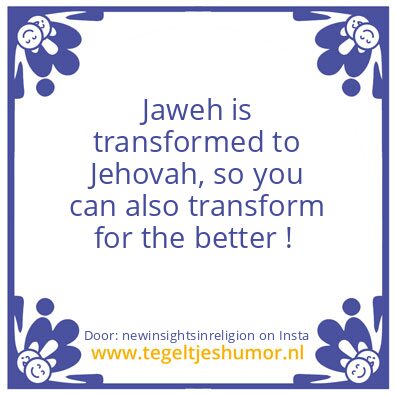 Tegeltje: Changing the YOU !