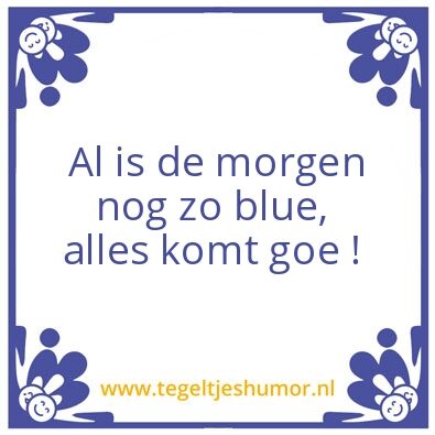 Tegeltje: BLUE
