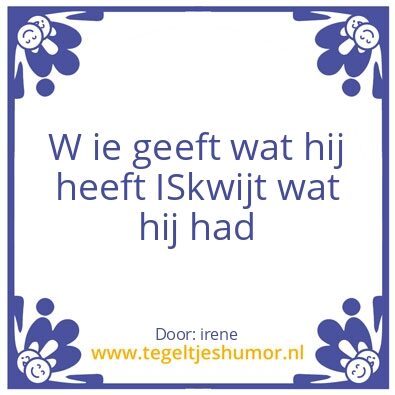 Tegeltje: wijsheid