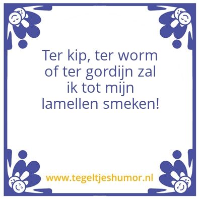 Tegeltje: Nostalgie