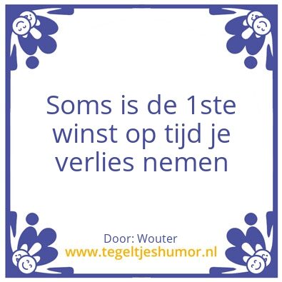 Tegeltje: Wijze lessen