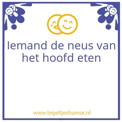 Tegeltje: Iemand