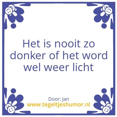 Tegeltje: Jan en nel