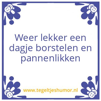 Tegeltje: Werk