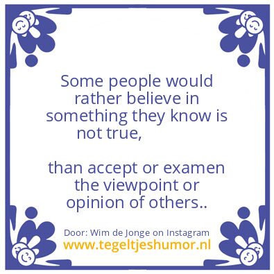 Tegeltje: Some people