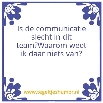 Tegeltje: Team