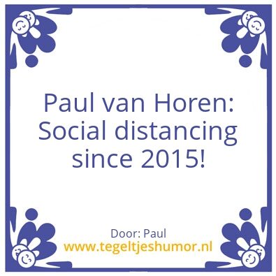 Tegeltje: Paul