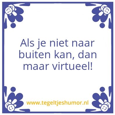 Tegeltje: Corona tijd