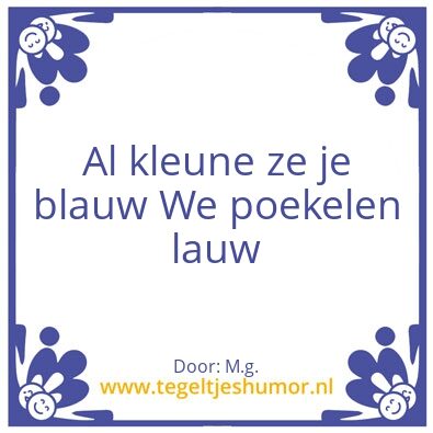Tegeltje: Wouten
