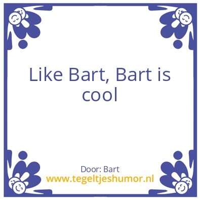 Tegeltje: Like Me
