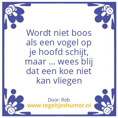 Tegeltje: omdenken …