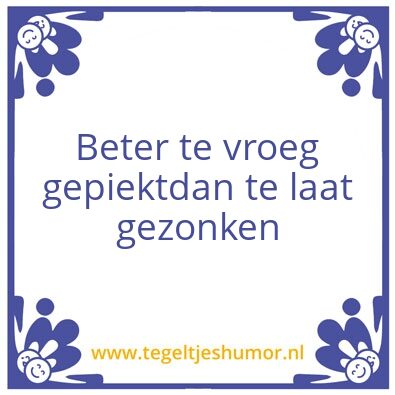 Tegeltje: Piek