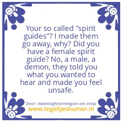 Tegeltje: spirit guides