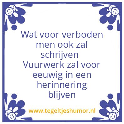 Tegeltje: VWC