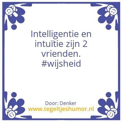 Tegeltje: Wijsheid