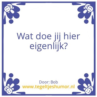 Tegeltje: Tegel