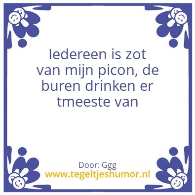 Tegeltje: Picon