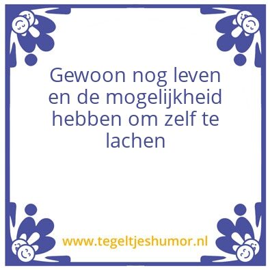 Tegeltje: Leedvermaak