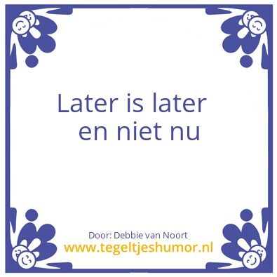 Tegeltje: Debbie van Noort