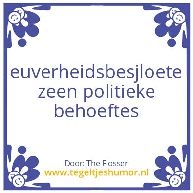 Tegeltje: overige