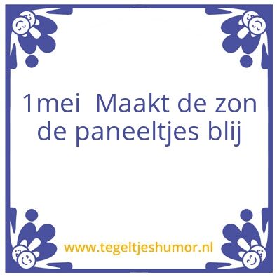 Tegeltje: Paneeltje