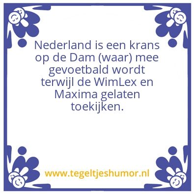 Tegeltje: Nederland