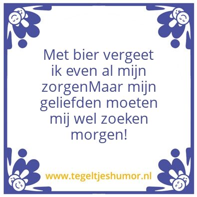 Tegeltje: Alcohol