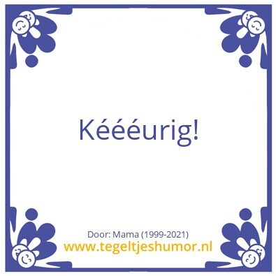 Tegeltje: Mama