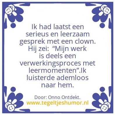 Tegeltje: Ik had laatst. â€¦