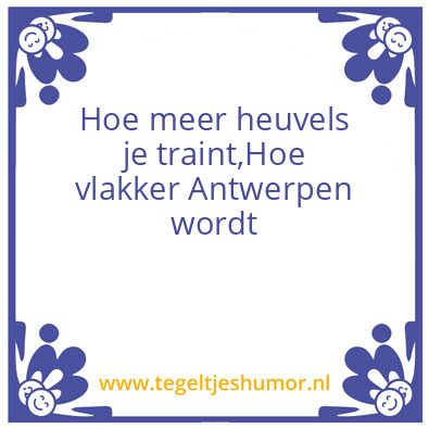 Tegeltje: Marathontraining