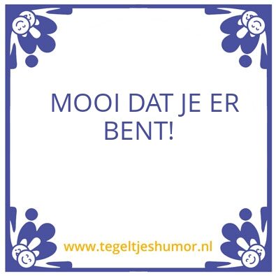 Tegeltje: kernwaarde