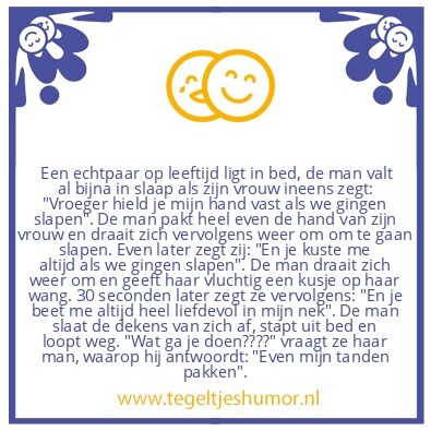 Tegeltje: Ouder echtpaar