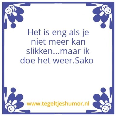 Tegeltje: S