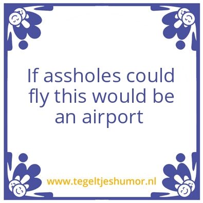 Tegeltje: Airport