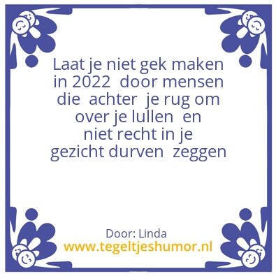 Tegeltje: Linda