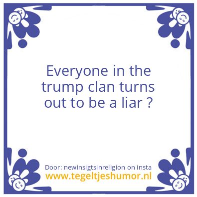 Tegeltje: the trump clan.