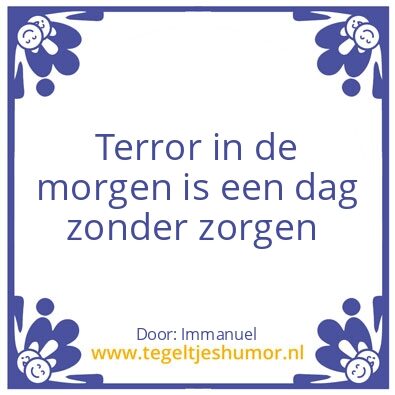 Tegeltje: Terror