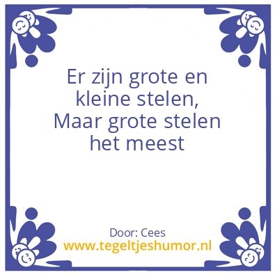 Tegeltje: Stelen