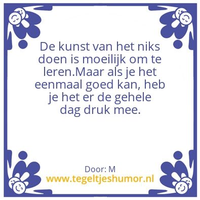 Tegeltje: Tegel