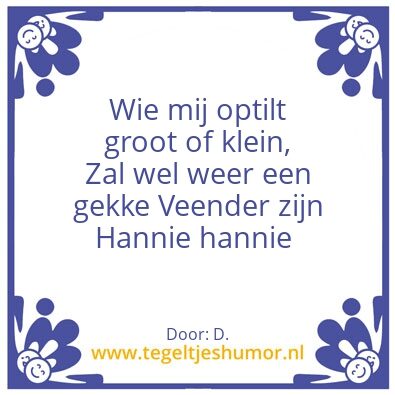Tegeltje: Hannie