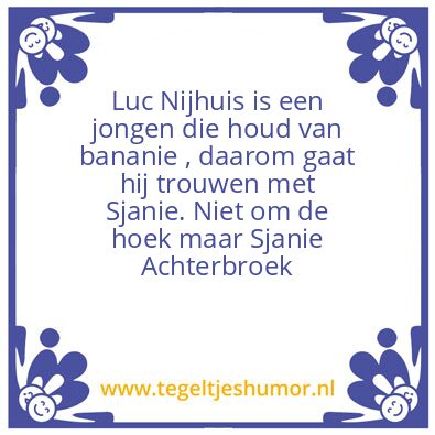 Tegeltje: Luc Nijhuis