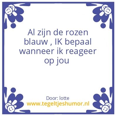 Tegeltje: van lotte