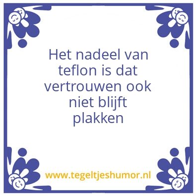 Tegeltje: Rutte doctrine