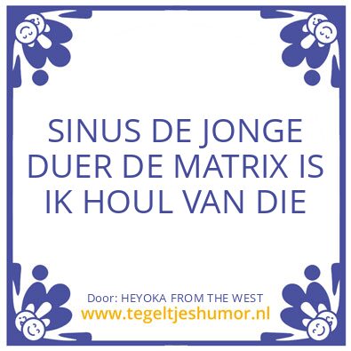 Tegeltje: HEYOKA FROM THE WEST