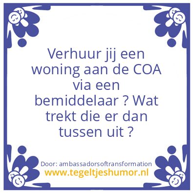 Tegeltje: bad business
