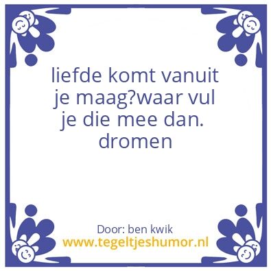 Tegeltje: wat is liefde