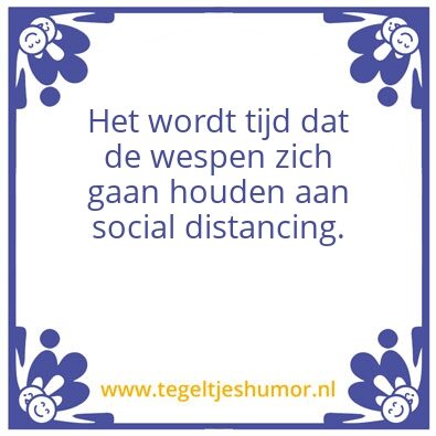 Tegeltje: Wespen in augustus